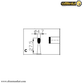 تصویر میکرومتر یک سر گرد دیجیتال آسیمتو خارج 25-0 ضد آب مدل 0-21-113 