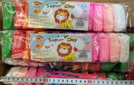 تصویر خمیر کله ای بازی ۱۲ رنگ 