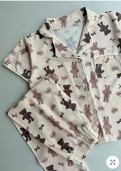 تصویر ست راحتی بلوز و پیژامه مدل رافل 