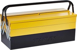 تصویر جعبه ابزار 2 کشو فلزی STST81400 استنلی Stanley 21" Metal 2 Drawer Tool Box, Black/Yellow - STST81400