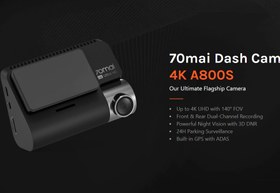 تصویر دوربین جلو و عقب خودرو شیائومی مدل 70Mai Dash Cam A800s + Rear Cam Set ا 70mai Dash Cam 4K A800s+Rear Cam Set 70mai Dash Cam 4K A800s+Rear Cam Set