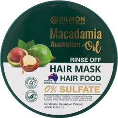 تصویر ماسک مو آبکشی روغن ماکادمیا دیلمون 400 میلی لیتر Dilimon Macadamia Hair Mask 150 Ml