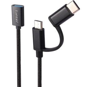 تصویر کابل تبدیل Earldom ET-OT84 OTG USB To MicroUSB / Type-C Earldom ET-OT84 USB To MicroUSB / Type-C OTG Adapter