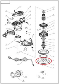 تصویر پد سنباده لرزان اوربیتال رونیکس مدل 6406 