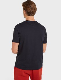 تصویر تی‌شرت گردن گرد لوگو برند Tommy Hilfiger Logo Crew Neck T-Shirt