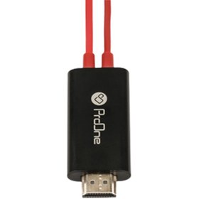 تصویر کابل تبدیل لایتنینگ به HDMI پرووان مدل PCH75 طول 1.8 متر ا ProOne PCH75 Lightning to HDMI model 1.8 meters ProOne PCH75 Lightning to HDMI model 1.8 meters