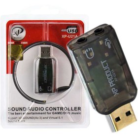 تصویر کارت صدا ایکس پی-پروداکت مدل U21B xp-product u21b sound card