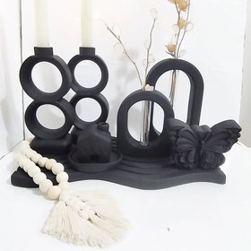 تصویر ست دکوری تمام مشکی 