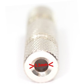 تصویر تبدیل دو سر مادگی AUX Audio 3.5mm Stereo Jack Coupler