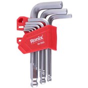 تصویر آچار آلن شش گوش 9 عددی کوتاه مگنتی رونیکس مدل RH-2033 ا RONIX RH-2033 Magnetic Torx Key Set RONIX RH-2033 Magnetic Torx Key Set