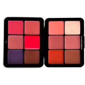 تصویر پالت رژلب و رژگونه ۱۲ رنگ مای میکاپ استوری 