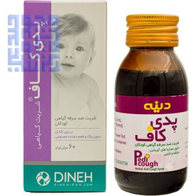 تصویر شربت سرفه گیاهی اطفال پدی کاف دینه ۶۰ میلی لیتر ا Dineh Pedi Cough Herbal Pediatric Cough Syrup Dineh Pedi Cough Herbal Pediatric Cough Syrup