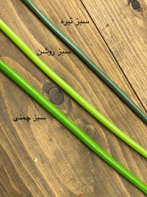 تصویر ساقه گل شلنگی ۱۰۰ عددی سبز تیره ۶۰ سانتی 