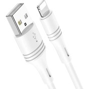 تصویر کابل تبدیل USB به لایتنینگ بروفون مدل BX43 طول 1 متر Borofon BX43 USB to Lightning Cable 1m