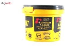 تصویر گریس لیتیوم برند کانادا حجم 115 گرم زرد رنگ Canadian brand lithium grease, volume 115 grams, yellow color