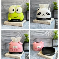 تصویر جا دستمالی فانتزی سری SWEETS زیره مشکی 