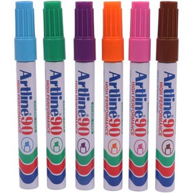 تصویر ماژیک معمولی آرت لاین نوک تخت Artline EK-90 Artline EK-90 Permanent Marker