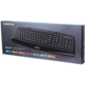 تصویر کیبورد وایرلس کینگ استار مدل KB83W KingStar KB83W Wireless Keyboard