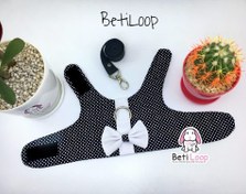 تصویر قلاده کتفی طرح دار مناسب خرگوش همراه با لید Betty Dress 