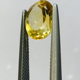 تصویر نگین سیترین طلایی اصل سایز 9*11 