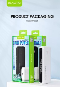 تصویر پاوربانک 20000 باوین Bavin PC025 Power Bank توان 22.5 وات Bavin PC025 Power Bank