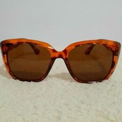 تصویر عینک پلنگی مشکی نارنجی 