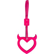 تصویر آویز سوریکاوا چراغدار قلب شاخدار سه بعدی الکس زون/ 102070 - فیروزه ای Surikawa (Devil's Heart) 3D Original Lighted ElecXZone