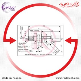 تصویر فلوتر سوئیچ کنترل سطح مایعات PTFA3115 سلدوک Celduc 