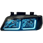 تصویر چراغ جلو پژو 405 طرح پارس U گلس | اسپرت، شفاف و نوردهی قوی 