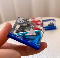 تصویر کشتی معلق دکوری سایز کوچک 