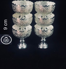 تصویر آجیل خوری شبه نقره (۶ عدد) Silverplate bowl 6 pieces