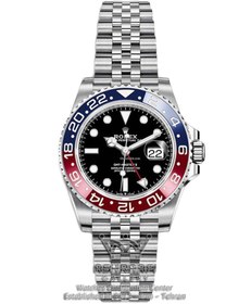 تصویر ساعت رولکس GMT Master 2 قرمز آبی موتور سوئیس بند جوبیلی رولکس ( Rolex )