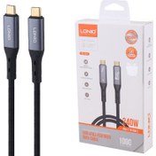 تصویر کابل فست شارژ 240 وات Type-C به Type-C الدینیو مدل Tc11c Ldnio Tc11c Type-C to Type-C Fast Charging Cableb 240W