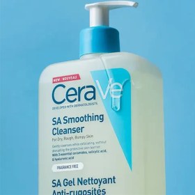 تصویر ژل شسستشو سراوی مدل SA Smoothing صاف و نرم کننده پوست زبر و خشک 473 میل CeraVe SA Smoothing Cleanser 473 ml