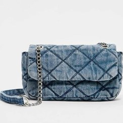 تصویر کیف جین لوزی دوخت استرادیواریوس (Stradivarius) 