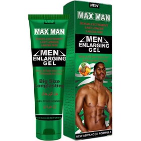 تصویر ژل افزایش سایز برند MAX MAN سبز رنگ فوق العاده موثر اورجینال با گارانتی اصالت 