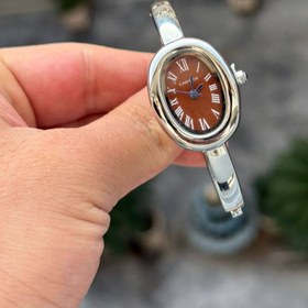 تصویر کارتیر النگویی سیلور زنانه صفحه قهوه ای زنانه 