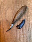 تصویر مغار چاقویی زیر خم ظریف تراش Detail Spoon Carving Knife