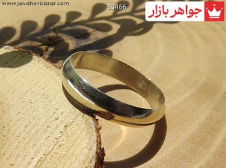 تصویر انگشتر نقره رینگی کلاسیک زنانه کد 102349 