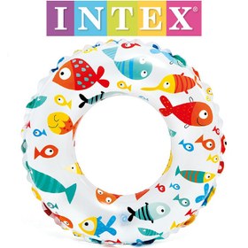تصویر حلقه شنا کودک 61 سانتیمتر - (طرح ماهی) اینتکس Swim Ring intex 59241