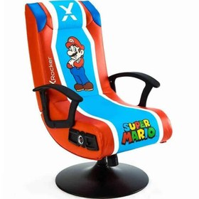 تصویر صندلی گیمینگ کنسولی ایکس راکر مدل X Rocker Nintento Mario Pedestal ا X Rocker 2020108 NINTENDO MARIO PEDESTAL Gaming Chair X Rocker 2020108 NINTENDO MARIO PEDESTAL Gaming Chair