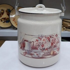 تصویر دبه روغن گل صورتی 