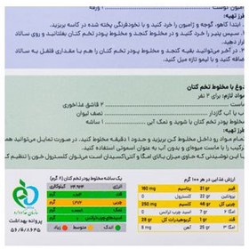 تصویر مخلوط تخم کتان و نمک آبی تک عددی زیدشت 