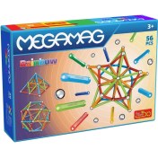 تصویر بازی ساختنی مگامگ 56 قطعه رنگین‌کمان پلی مگنت PLAY MAGNET MEGAMAG 56PCS RAINBOW