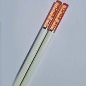 تصویر چاپستیک شکوفه سر شیشه ای رنگی 