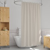 تصویر پرده حمام دلفین مدل EV-1620 سایز 180x200سانتی متر 