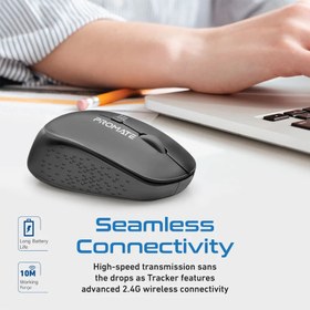 تصویر ماوس بی سیم پرومیت مدل TRACKER.BLACK 