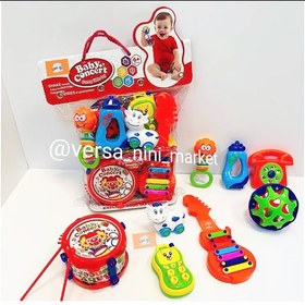 تصویر پک جغجغه کودک ۸ عددی 