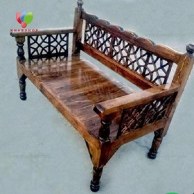 تصویر تخت سنتی چوبی 120*60 کد 252 