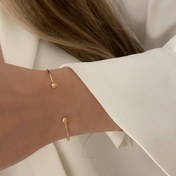تصویر بنگل طرح یورمن آبکاری طلا ژوپینگ Bracelete
